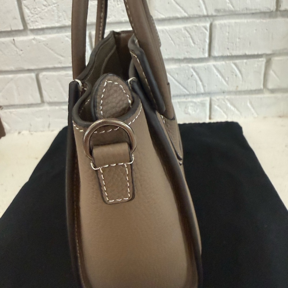 Celine Tan Leather Satchel
